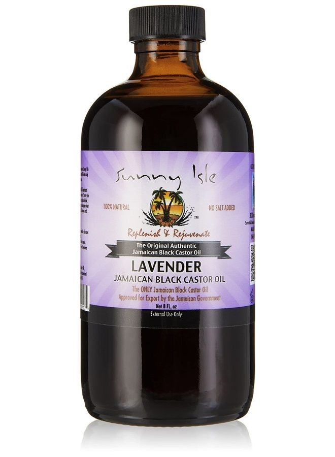 Sunny Isle Lavender Jamaican Castor Oil, Black, 8 oz