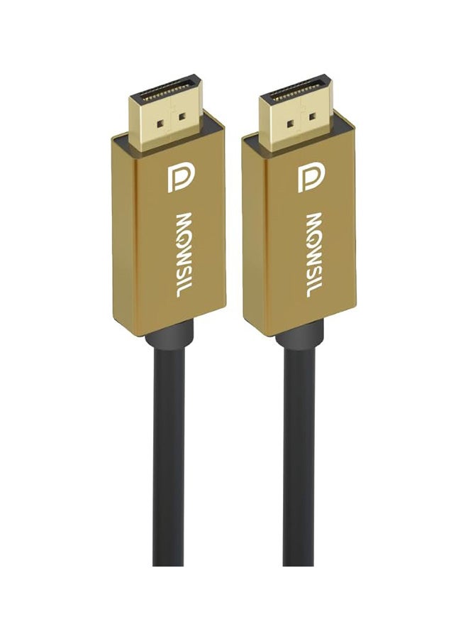 MOWSIL MOWSIL 8K DisplayPort 1.4 Cable 2M, 60Hz, 48Gbps, 4K 144Hz, 24K Gold Plated, High-Speed DP Cable, RGB 4:4:4 - Image 1