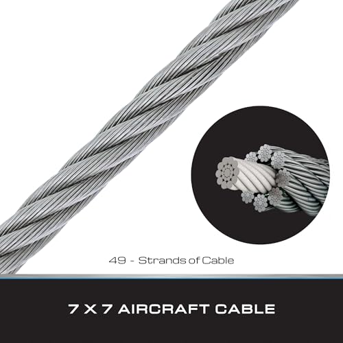 Tie Down 50069 Engineering 50069, Galvanized Cable, Swagged Loop and Thimble, 1/8 Inch, 100 Foot Roll, Pack - Image 2
