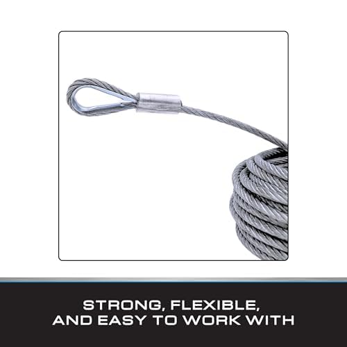 Tie Down 50069 Engineering 50069, Galvanized Cable, Swagged Loop and Thimble, 1/8 Inch, 100 Foot Roll, Pack - Image 3