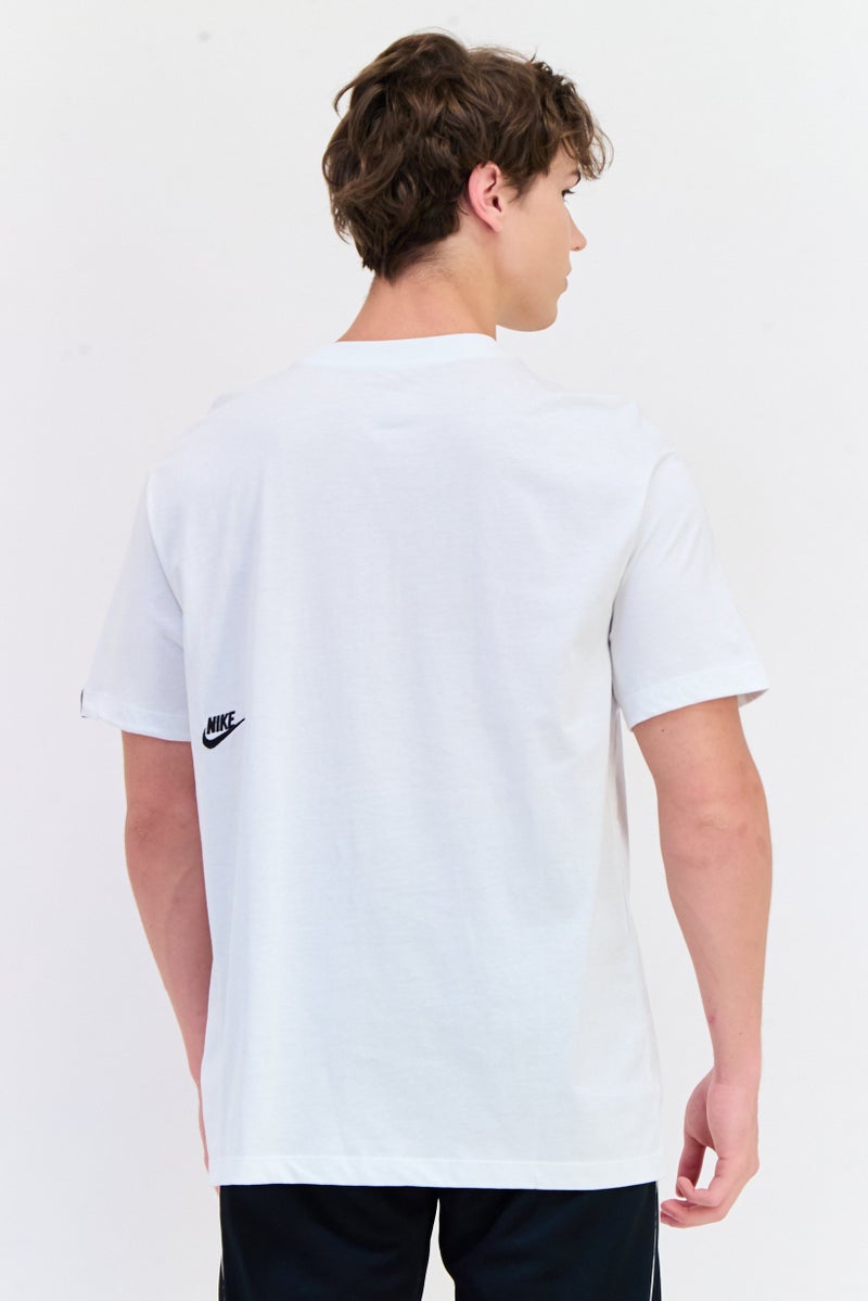 Nike تي شيرت رجالي فضفاض بأكمام قصيرة للخارج، أبيض - Image 2
