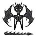 Himine Dragon Wings Props Cosplay Wing With Tail Mask Black - Image 3
