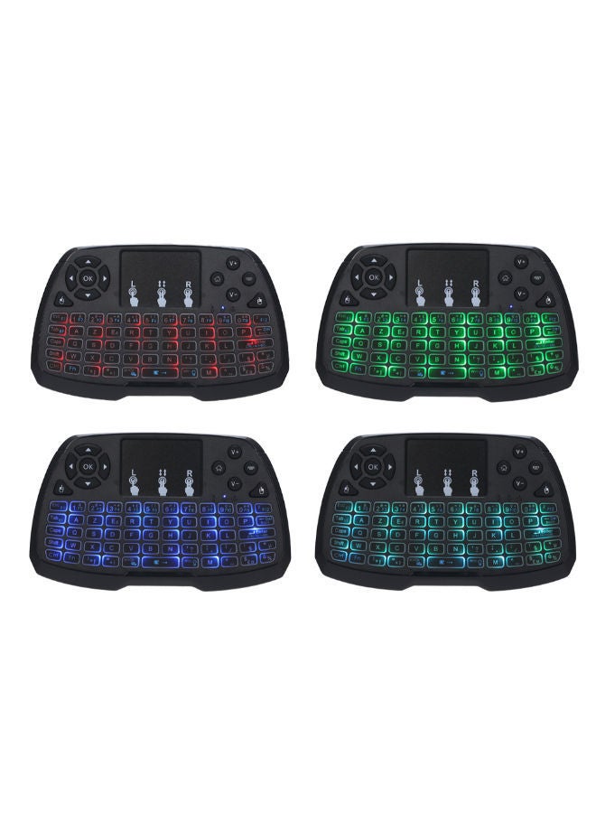 NIBEMINENT 4-Color Backlight Wireless Keyboard Touchpad Mouse Handheld Remote Control  - Image 4