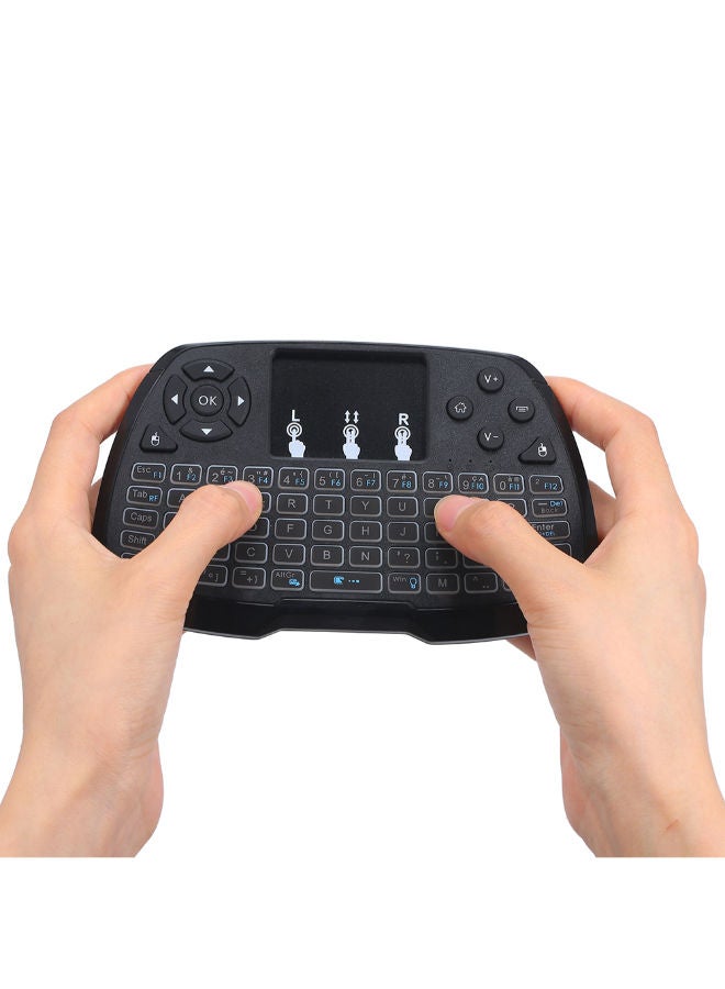 NIBEMINENT 4-Color Backlight Wireless Keyboard Touchpad Mouse Handheld Remote Control  - Image 3