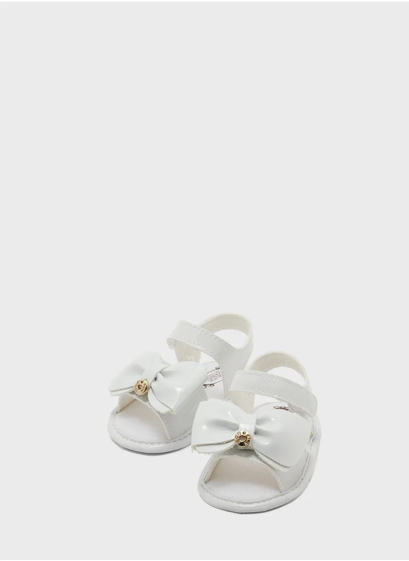 Klin Kids Bow Velcro Sandals