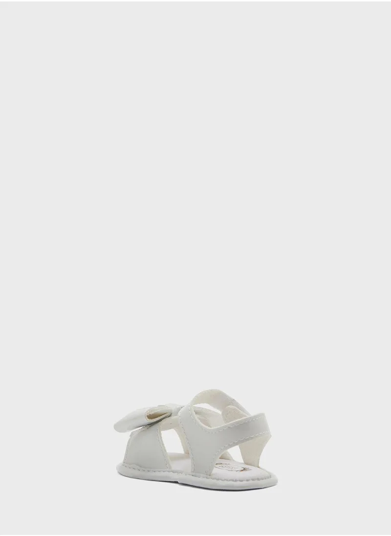 Klin Kids Bow Velcro Sandals