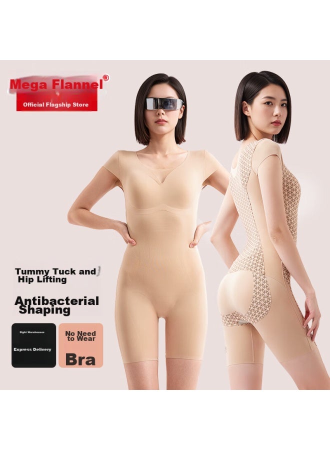 Bejirog Arctic Fleece Shaping Bodysuit, Tummy Control, Fat-burning, Waist-cinching, Slimming Underwear, Postpartum Body Shaping Lifting, Belly-reducing - Image 1