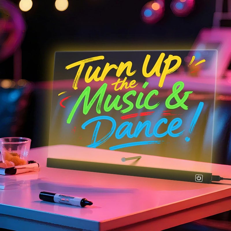 17inch Led Drawing Board with 7 Colors, Rechargeable LED Drawing Board with Scratch Proof, 6 Light Modes, for Home, Office, Birthday and - Image 2
