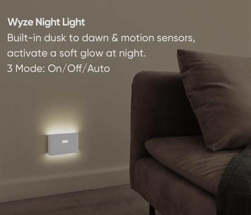 Motion Sensor Nightlights: 13*6*19 Cm Warm 2500K White - Linkable Up To 10 Units Magnetic Easy Mount Rechargeable USB-C For Home Bathroom Hallway - Image 3