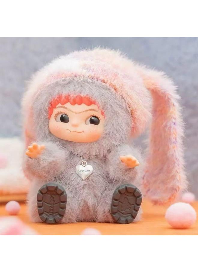 null - WAKUKU Wow Kuku Mao Chao Fun Party Series Plush Doll Pendant Girl Doll Gift Blind Box Handmade-Color:Learn Monsters (opened Box For Confirmation)-Specifications:Wakuku Maomao Trendy Party - Image 1