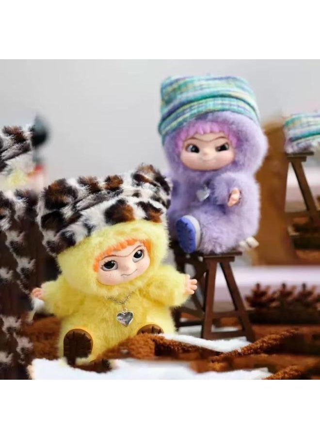 null - WAKUKU Wow Kuku Mao Chao Fun Party Series Plush Doll Pendant Girl Doll Gift Blind Box Handmade-Color:Learn Monsters (opened Box For Confirmation)-Specifications:Wakuku Maomao Trendy Party - Image 1