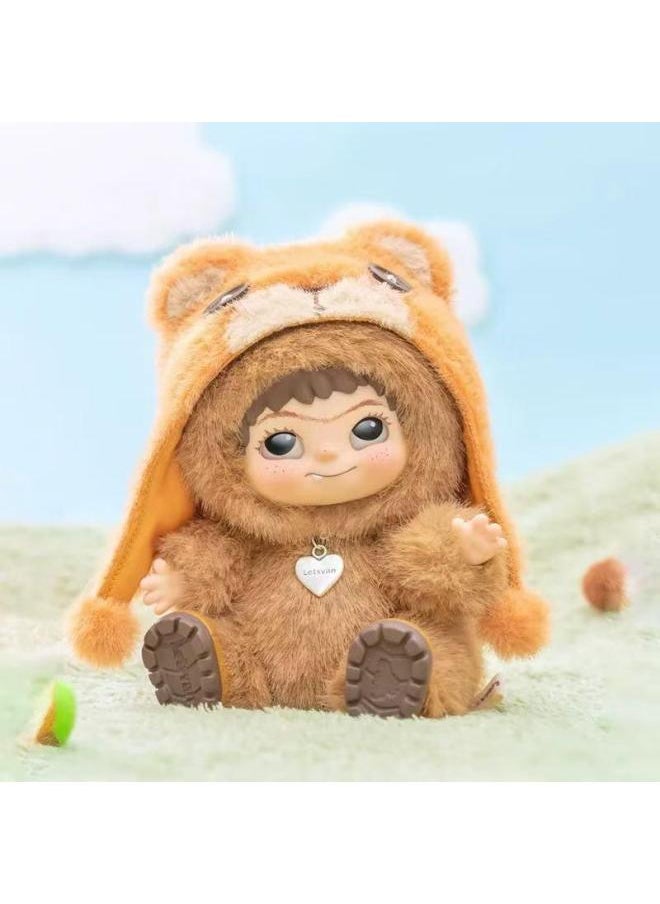 null - WAKUKU Wow Kuku Mao Chao Fun Party Series Plush Doll Pendant Girl Doll Gift Blind Box Handmade-Color:Learn Monsters (opened Box For Confirmation)-Specifications:Wakuku Maomao Trendy Party - Image 1