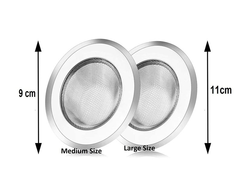 Petals Set of 2 SS Sink Drainer Protector Jali - Medium and Big Sinks Jali - Image 2