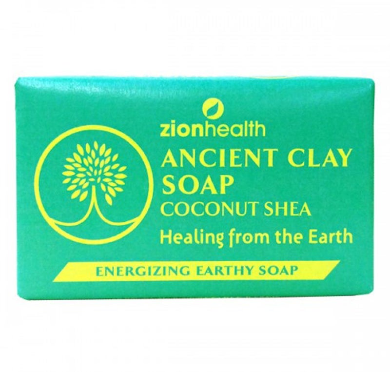 Adama Minerals Zion Health Coconut Shea Ancient Clay Natural Soap Bar, 6 Oz - Image 1