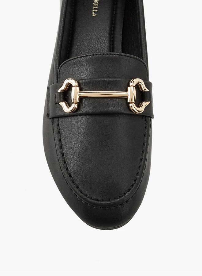 Flora Bella By Shoexpress Metallic Accent Slip-On Loafers - Image 4