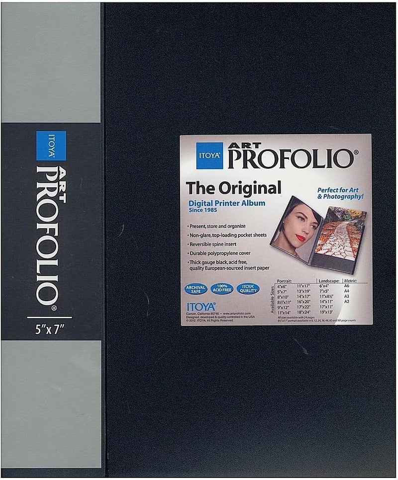 Art Profolio Storage/Display Book 5 In. X 7 In. 24 [Pack Of 3] (26767-PK3)