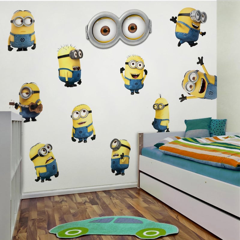 ديكوش Despicable Me Minions Peel and Stick Wall Scals for Kids Room Decor - Image 2