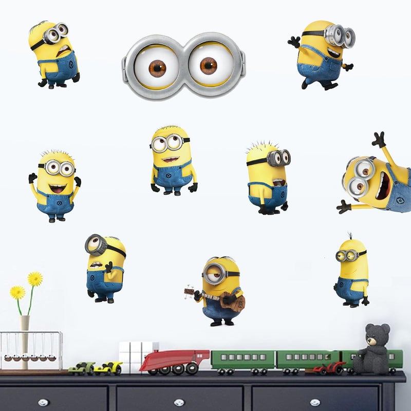ديكوش Despicable Me Minions Peel and Stick Wall Scals for Kids Room Decor - Image 3