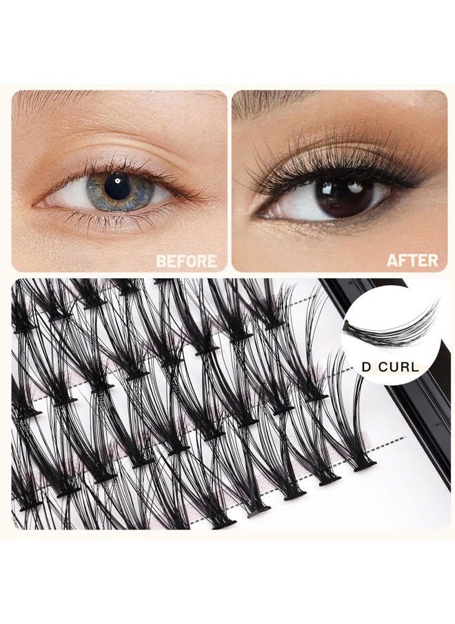 Bodermincer 20D 8-20mm To Choose 8-10-12-14mm MIX/14-16-18-20mm MIX rofessional Makeup Individual Cluster Eyelashes Grafting Fake False Eyelashes Eyelash Extension Individual Eyelash Bunche (20D-16mm)  - Image 3