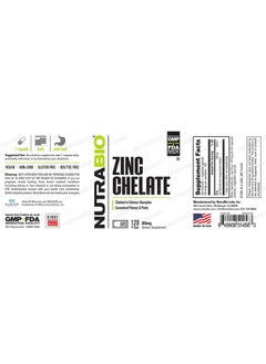 NutraBio Zinc Chelate Mineral Supplement For Proper Growth Development And Immune Health 30Mg Of Zinc Per Vegetarian Capsules 120 Servings  - Image 4