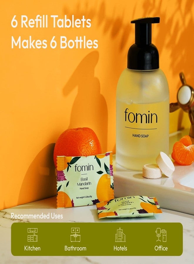 FOMIN Foaming Hand Soap Tablets (6 Count) - Makes 48 fl oz (6 x 8 fl oz) - Basil Mandarin - Foaming Hand Soap Refills, Sustainable Soap Tablets for Hands - Image 4