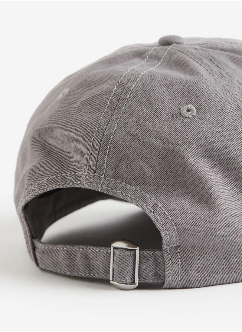 H&M Embroidered Curved Peak Cap