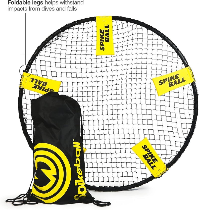 Spikeball طقم لعبة سبايك بول 3 كرات الأصلية للراوند نت، يتضمن 3 كرات، شبكة، وحقيبة - Image 2