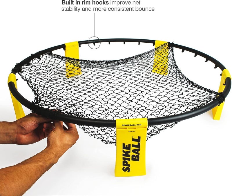 Spikeball طقم لعبة سبايك بول 3 كرات الأصلية للراوند نت، يتضمن 3 كرات، شبكة، وحقيبة - Image 3