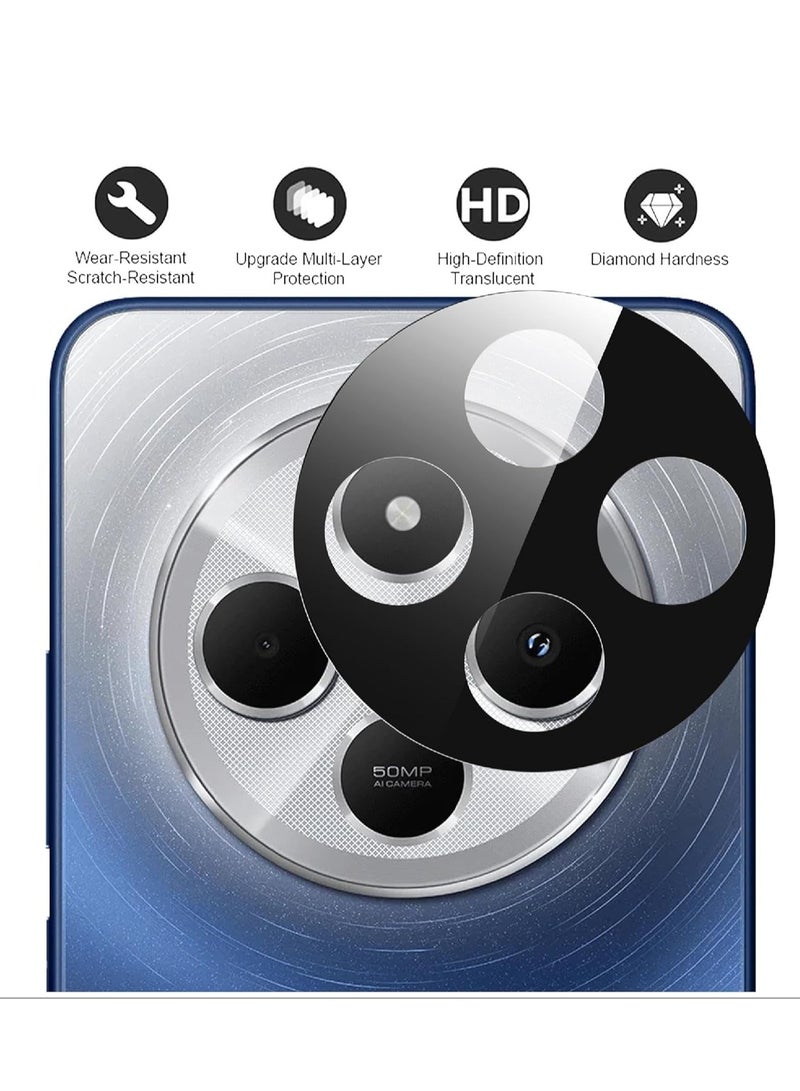 Camera Film Compatible with Xiaomi Redmi 14C/Poco C75 4G, HD Tempered Glass [Anti-Fingerprint] Camera Protection for Xiaomi Redmi 14C/Poco C75 4G - Image 2