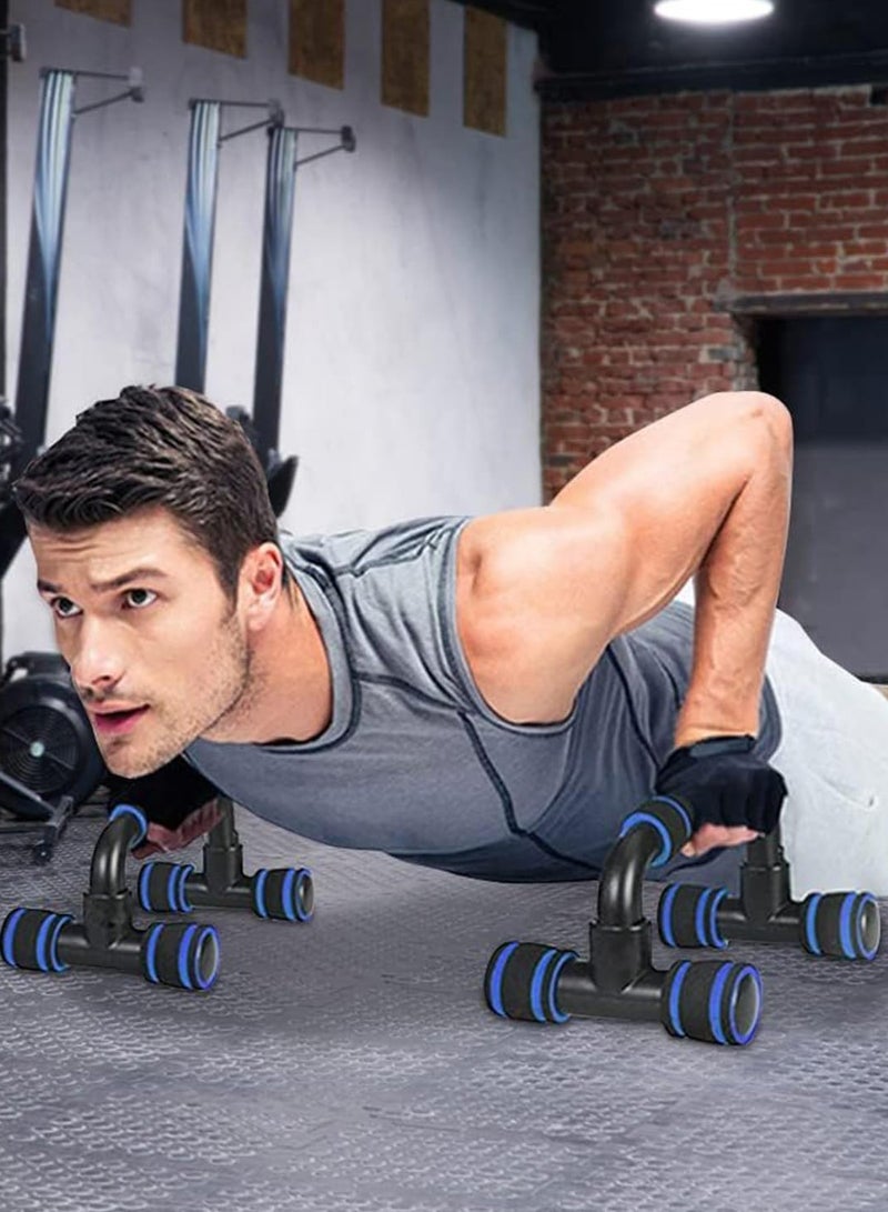 Generic Push Up Bar Fitness Push Up Bar Push-Ups Stands Bars Tool for Fitness Chest Training Equipment Exercise Training (Color : Dark Blue)  - Image 1