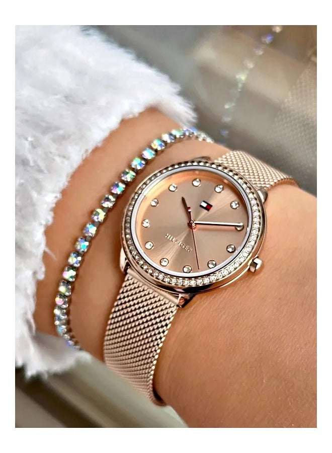 Tommy Hilfiger Women’s Watch – Model 1782700 | Elegant Rose Gold Stainless Steel Design - Image 4