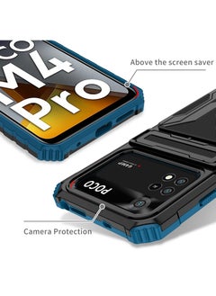 RICOONLINE Protective Case for Xiaomi Poco M4 Pro 4G Blue  - Image 4