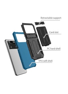 RICOONLINE Protective Case for Xiaomi Poco M4 Pro 4G Blue  - Image 3
