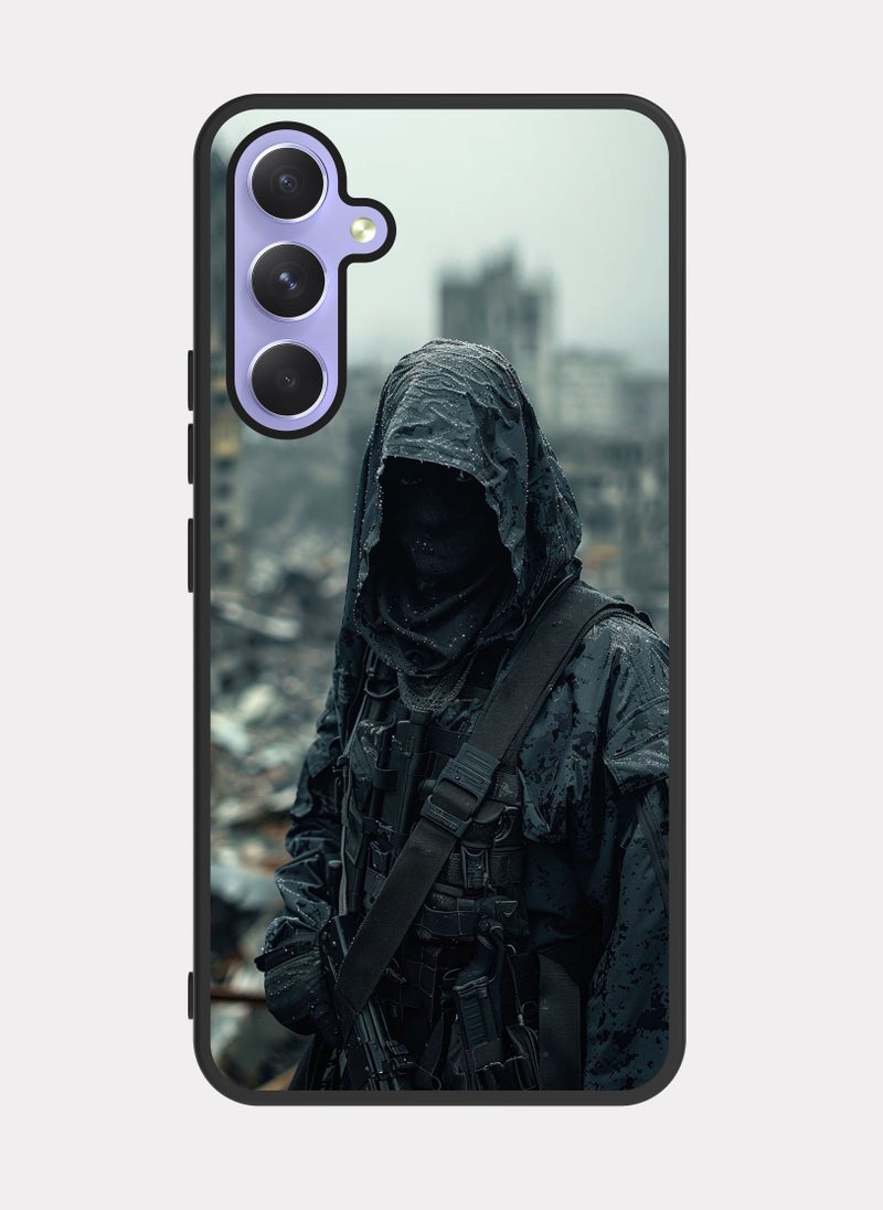 بكسلات كفر سامسونج جالكسي ايه 54 جندي مقاتل اسود - Image 1