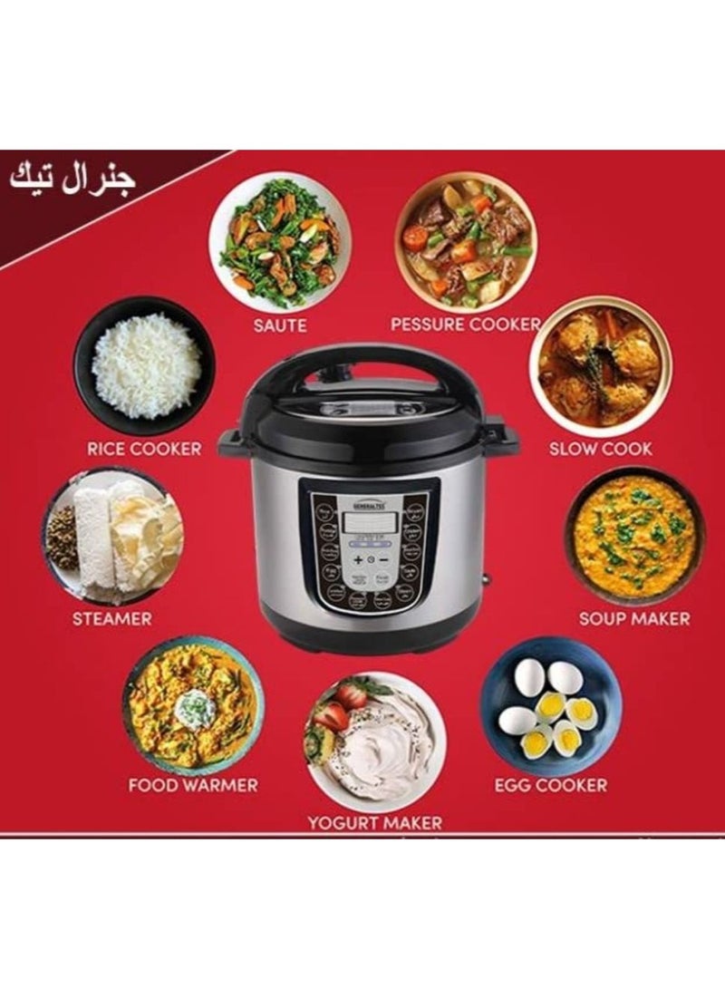 Generaltec Smart Pot Electric Pressure Cooker – Model GKA1206PC | 12L Capacity | 1600W | 15 Smart Programs | 10 Safety Mechanisms | 1-Year Warranty - Image 3
