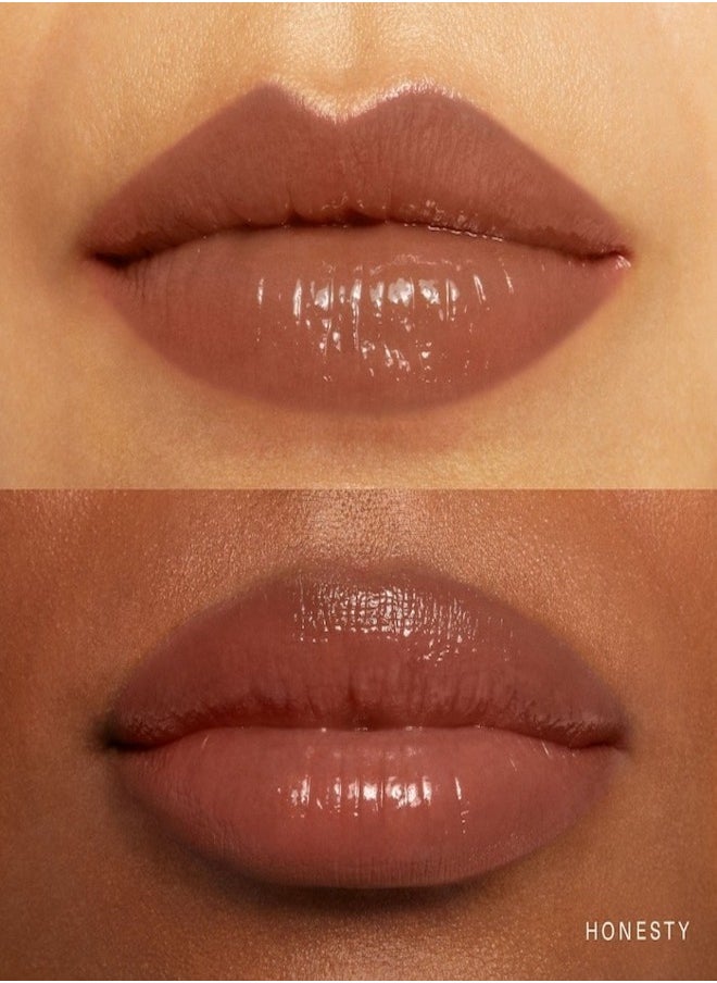 Rare Beauty "Rare Beauty by Selena Gomez Soft Pinch Tinted Lip Oil Stain - Honesty (Nude Brown, 3ml) - Hydrating, Lightweight, and Long-Lasting Lip Tint with a Glossy Finish"  - Image 2