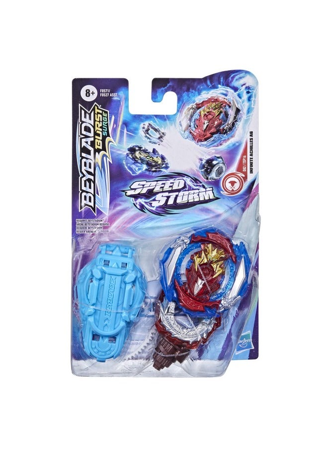 BeyBlade - Burst Surge Speedstorm Infinite Achilles A6 Spinning Top Starter Pack Balance Type Battling Game Top With Launcher Toy For Kids - Image 1