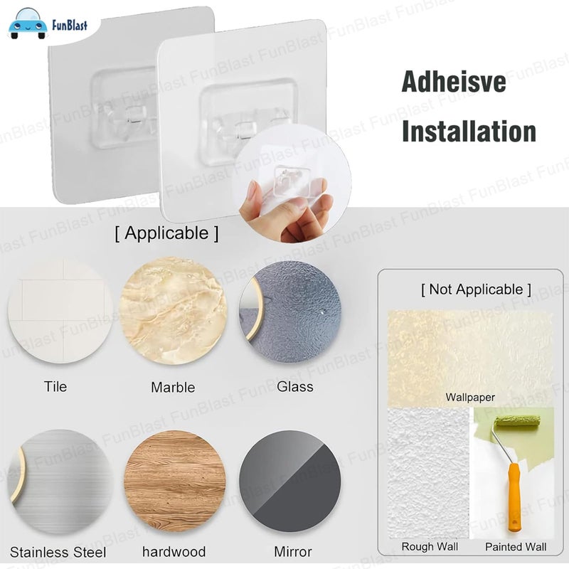 FunBlast Soap Case for Bathroom - Soap Box Holder, Soap Stand Holder for Bathroom, Kitchen Sink Magic Stickers Wall Mounted Soap Dish Holder (Pink) - Image 4