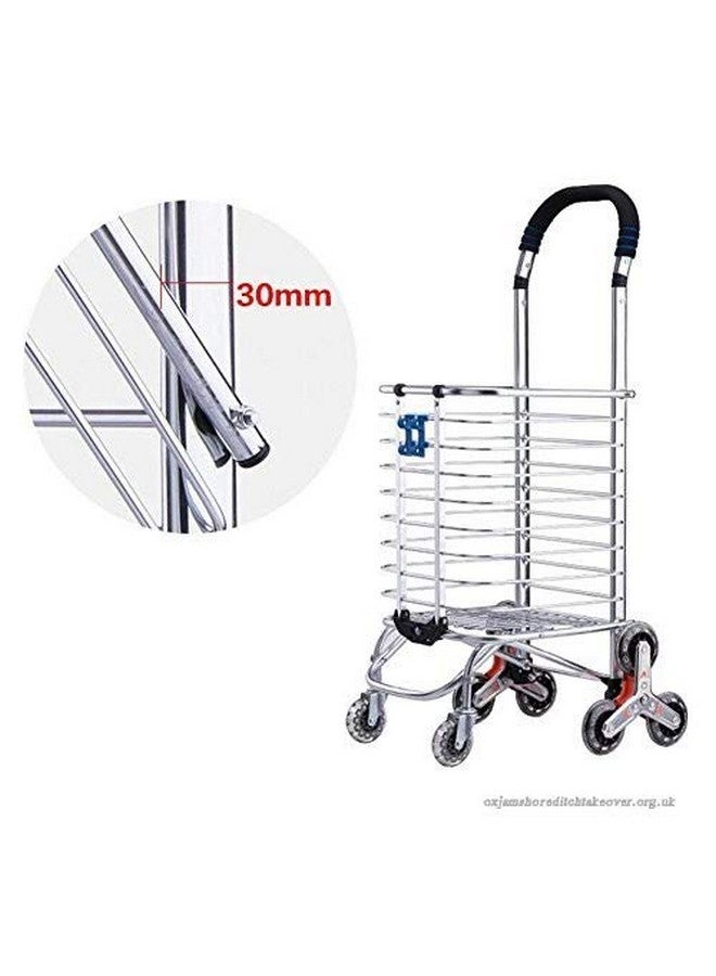 DR Mall Nirva Shopping Cart Small Trailer Trolley Portable Folding Cart Aluminum 8 Wheels Trolley - Image 2