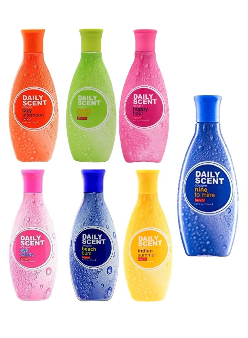 بينش عبوة مكونة من 7 قطع دايلي سنت بنش معطر الجسم اليومي كولونيا متعدد الألوان 125 مل
