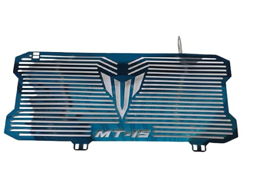 SELVIKE Stainless Steel Motorcycle Radiator Guard Protector Grill for MT15 (BLUE) - Image 3
