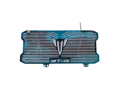 SELVIKE Stainless Steel Motorcycle Radiator Guard Protector Grill for MT15 (BLUE) - Image 2