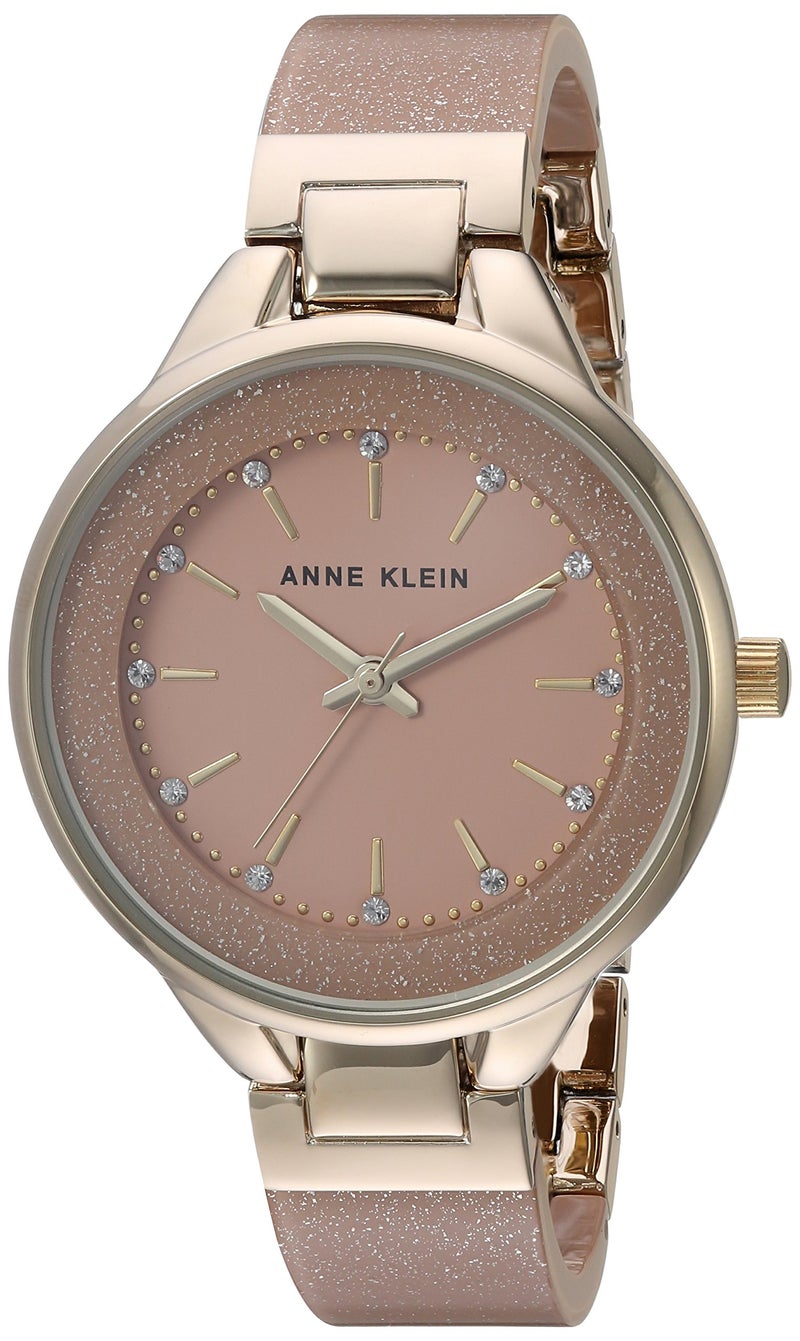 آن كلاين ساعة ذات عقارب وحزام من الراتينج طراز AK-1408LPLP - Image 1