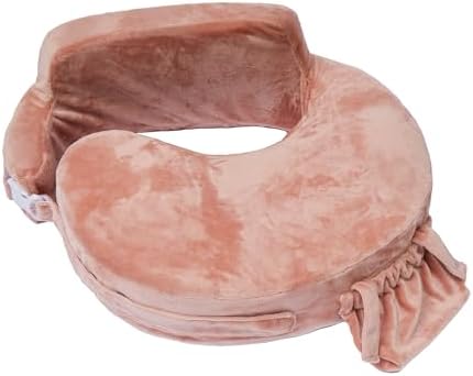 My Brest Friend Super Deluxe Nursing Pillow - Enhanced Comfort & Ergonomic Breastfeeding Pillow For Ultimate Support For Mom & Baby - Adjustable And With Handy Side Pocket, Dusty Rose