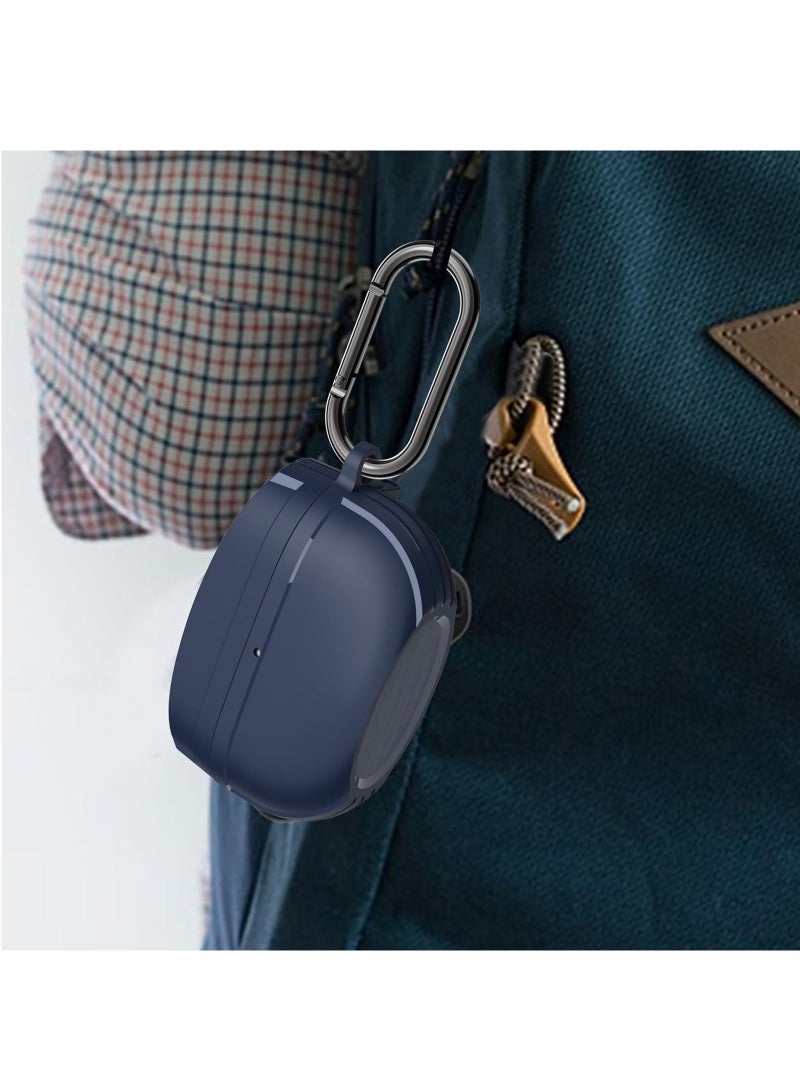 Compatible with Sony WF-1000XM5 Case, Shockproof TPU Protective Cover with Hook (Blue) - Image 4