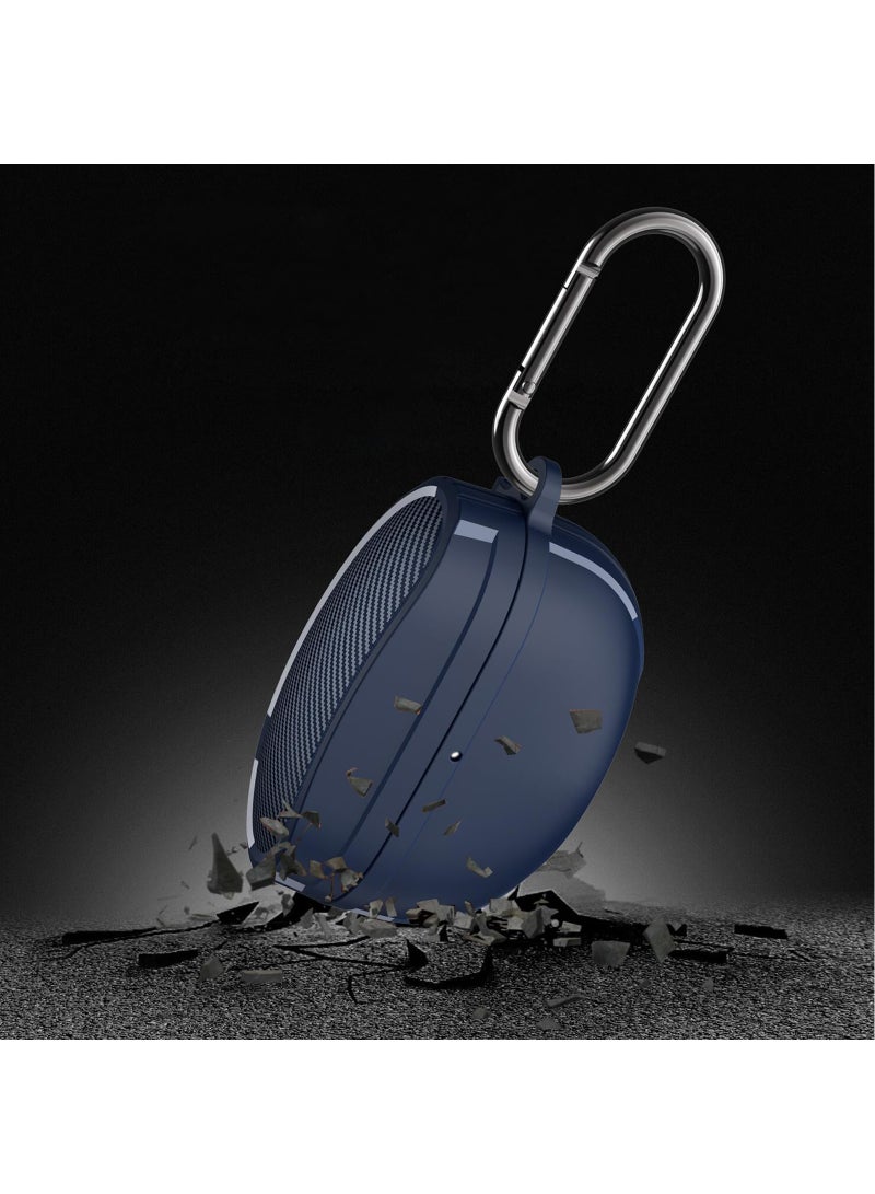 Compatible with Sony WF-1000XM5 Case, Shockproof TPU Protective Cover with Hook (Blue) - Image 5