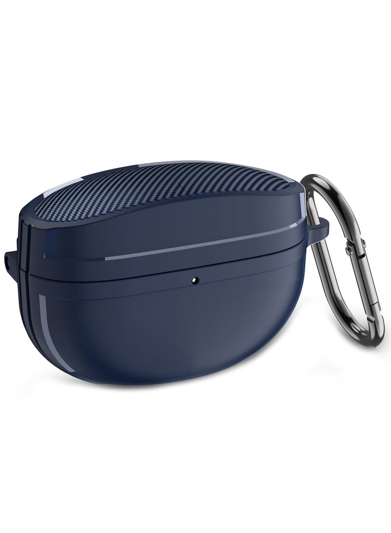 Compatible with Sony WF-1000XM5 Case, Shockproof TPU Protective Cover with Hook (Blue) - Image 1