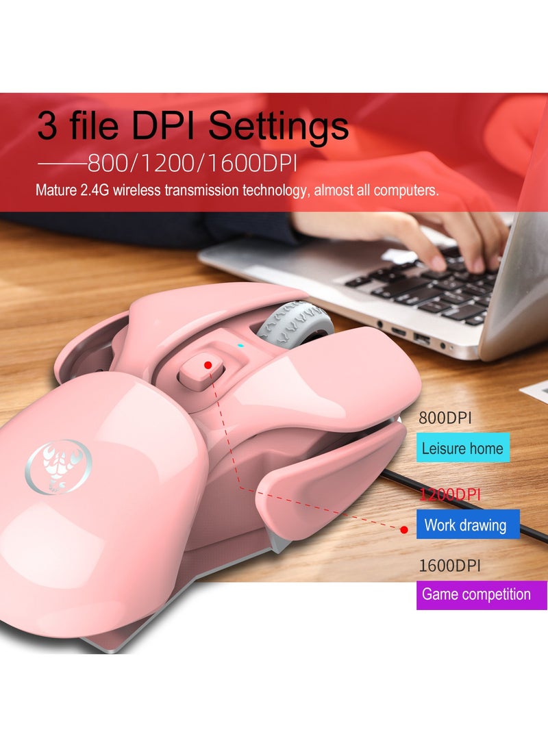 general 2.4G wireless mouse 3 gears 1600DPI adjustable 4D Ya UV texture built-in 500 mAh grip comfortable to meet different needs - Image 3