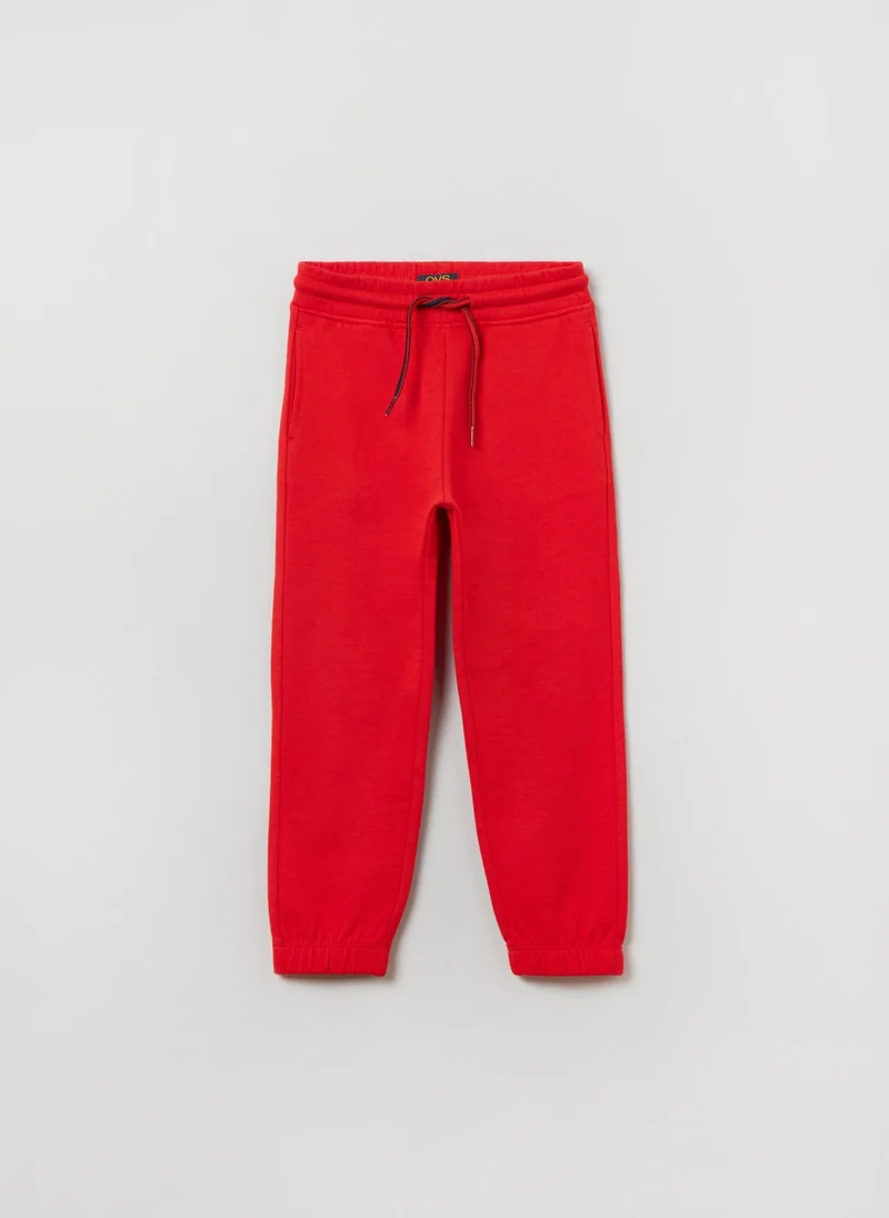 او في اس OVS Plush Joggers With Drawstring