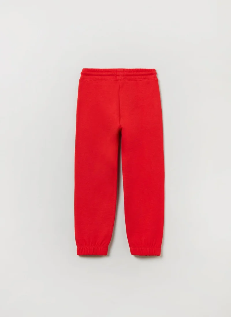 او في اس OVS Plush Joggers With Drawstring